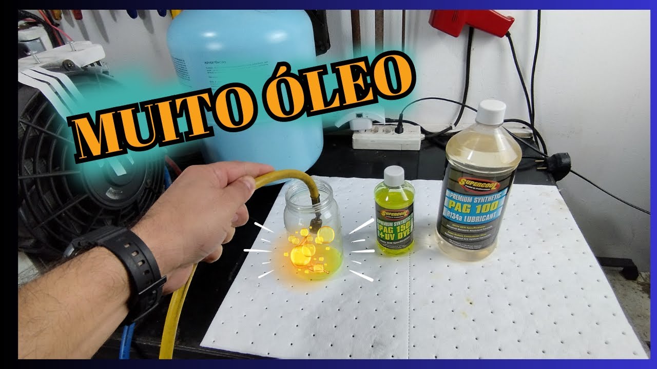 Ar condicionado automotivo  - muito óleo no sistema como tirar