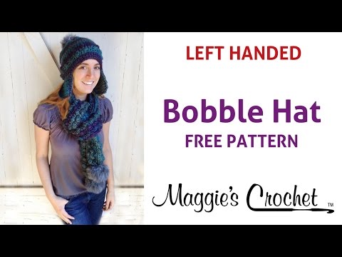 Deborah Norville Saturate Bobble Hat Free Crochet Pattern - Left Handed