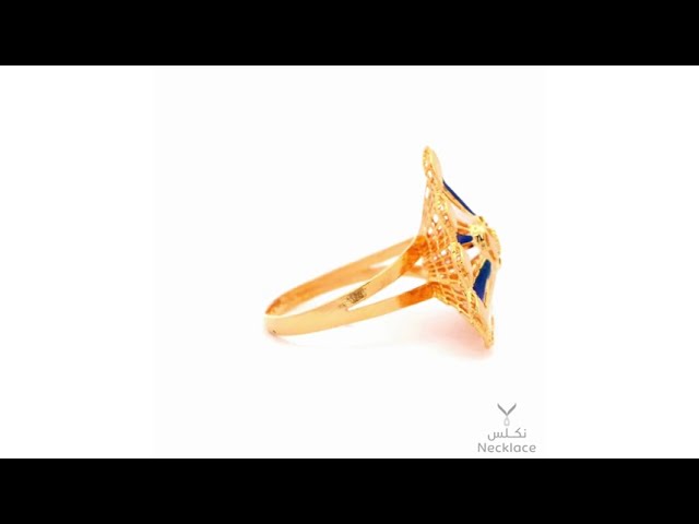 خاتم ذهب عيار 21 الفريد (RN.5307B)