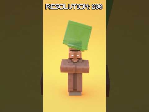 Ultra-Realistic Slime Drop Test on Minecraft Villager! #minecraft #animation #satisfying