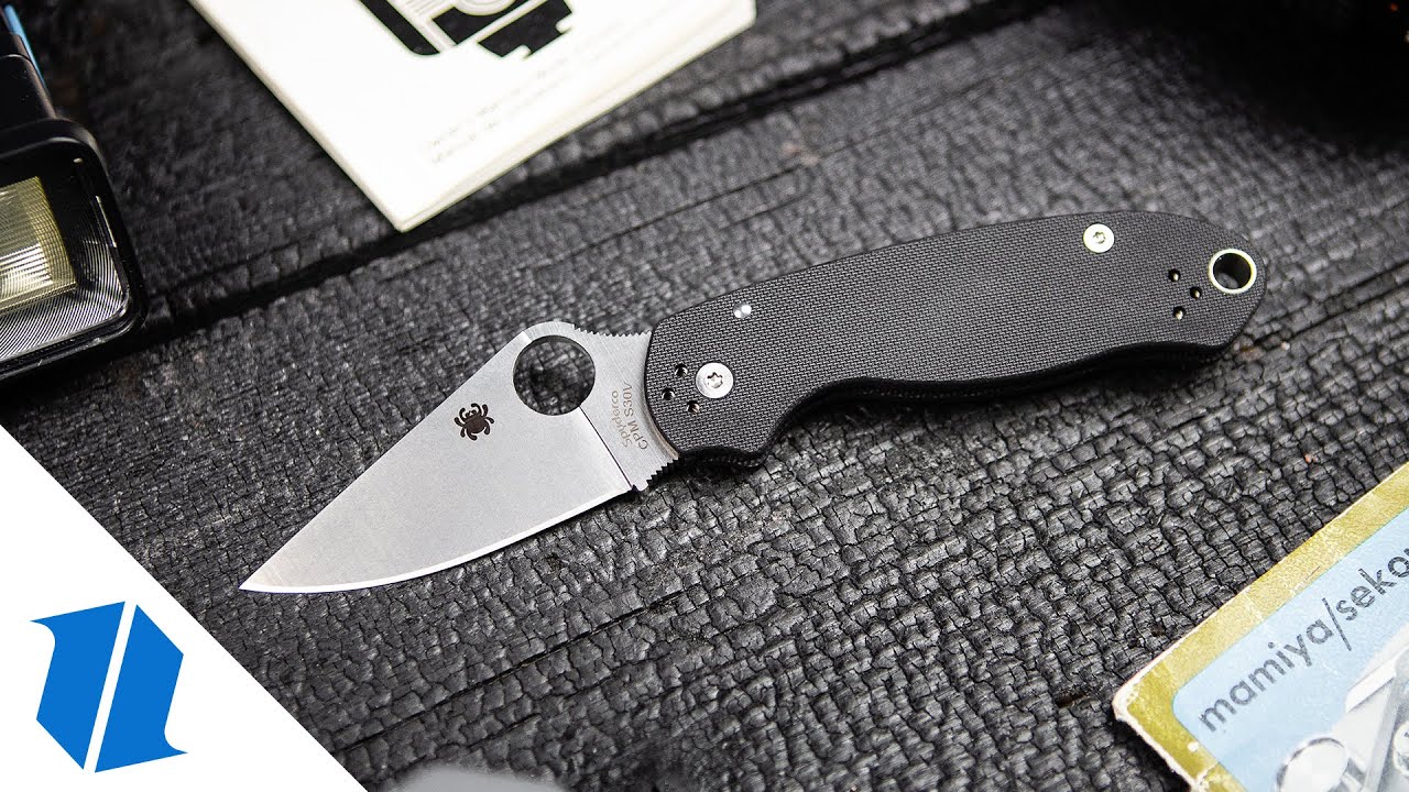 Spyderco Para 3 Compression Lock Knife Green (3 Spyderco Para 3 Compression Lock Knife Green (3