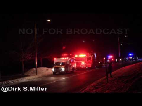 At the scene of a vehicle through the ice