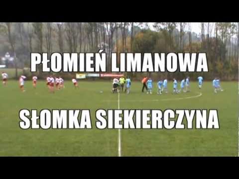 Płomień Limanowa - Słomka Siekierczyna (07.10.2012r.) 10 kolejka A klasy Limanowskiej