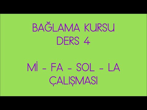 BAĞLAMA NASIL ÇALINIR DERS 4 - TEMEL BAĞLAMA KURSU uzun sap - SAZ NASIL ÇALINIR -  DEMİRCİLER