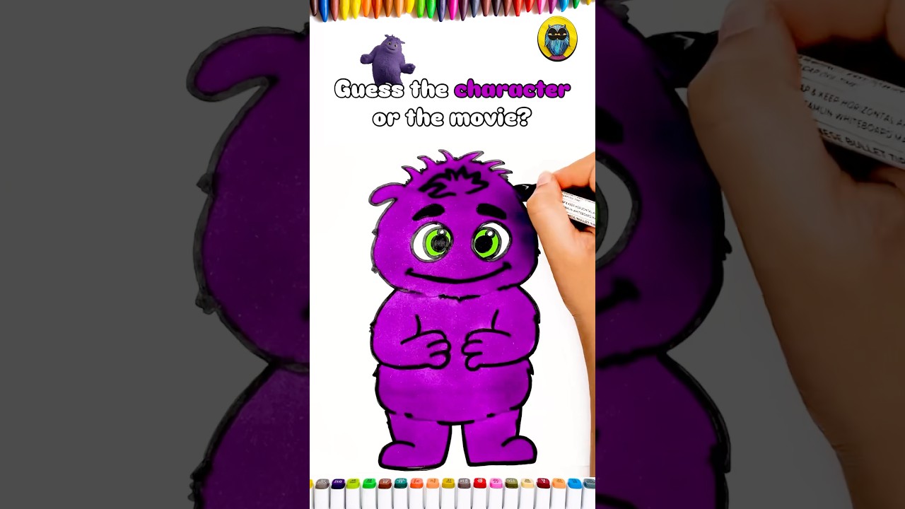 Why so BLUE? 👾 #learncolors #viralshorts #draweasy #cow #learntodraw #disneydrawing #frozen