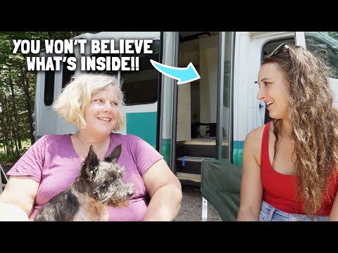 Solo Female Traveller's Shuttle Bus Tiny Home Dream!! (Full Tour)