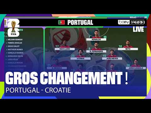LIVE - La COMPOSITION du PORTUGAL avec un GROS CHANGEMENT !