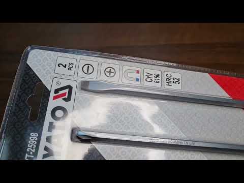 Отвертки YATO 6x150 мм и PH2x150 мм, 2 шт. (YT-25998)