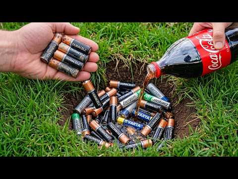 Pour AA batteries and Coca-Cola into a hole! Half the world will be amazed!  Clever Inventor