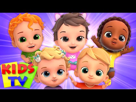 Five Little Babies Jumping on the Bed | Kindergarten Nursery Rhymes & Children's Music by Kids Tv