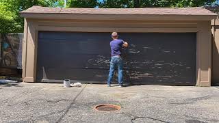 Painting A Wooden Garage Door