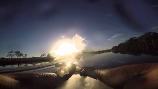 preview picture of video 'Early morning ski on the Murray - Caurnamont Feb 2015'