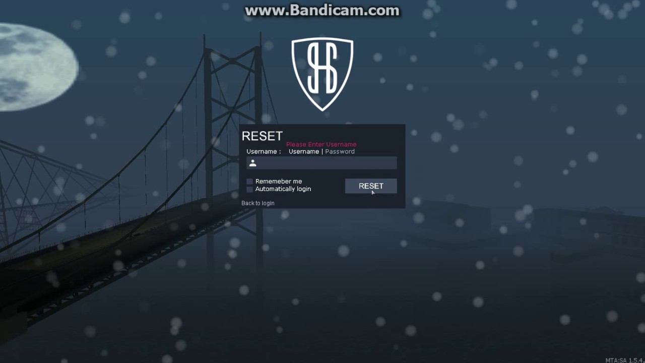 MTA SA LOGIN PANEL 2017 || GTA SA