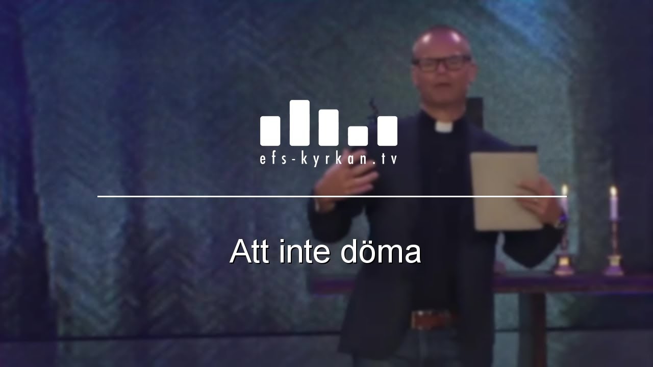 Att inte döma