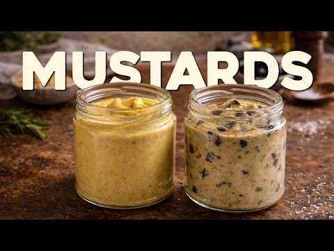 How to Make Authentic Dijon Mustard and Provençal Mustard.  #HomemadeMustard
