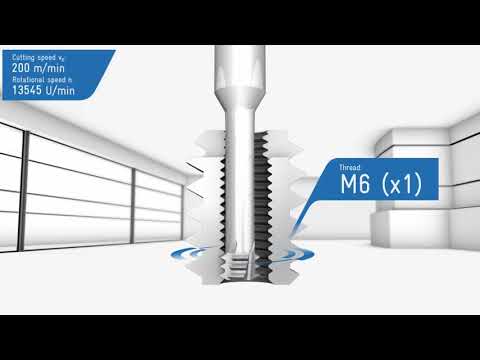 Thread milling cutter with three rings GFT