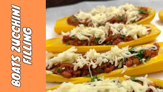 Boats zucchini filling ⭐Delicious recipe Part 1✔️Try it now❗