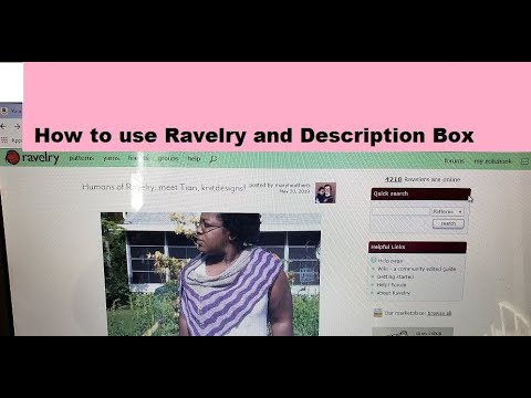 How to use Ravelry: basic tutorial