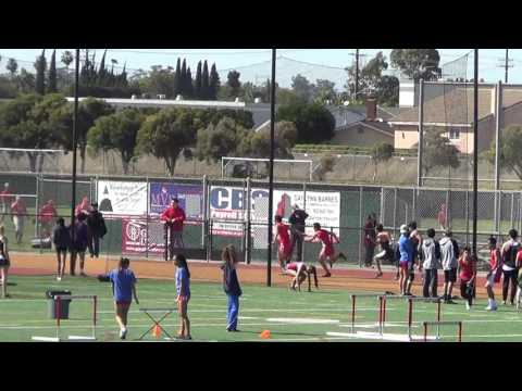 JVB 4x100m vs Huntington Beach 3-23-17 - Los Alamitos Boys