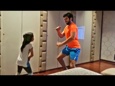 কে বলবে এটা সুপারস্টার? 🙄 | বাড়িতে বাবা মেয়ের পাগলামি দেখুন  | জিৎ ও নবন্যা ❤️