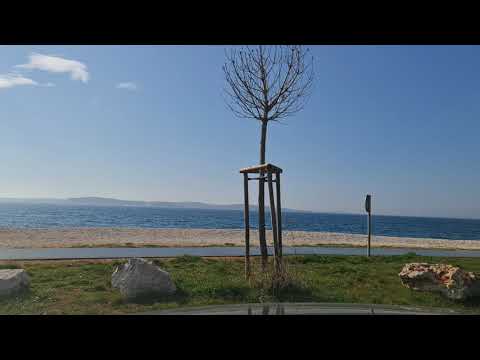 Arrival at The Beach Hidrobaza Pula Istria Croatia Europe ( Urlaub in Istrien Kroatien)