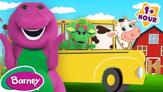 Wheels on the Bus, Old Macdonald and MORE | Brain Break | Barney Nursery Rhymes and Kids Songs