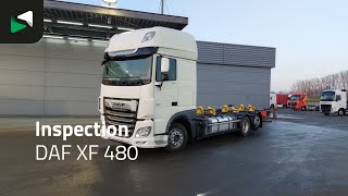 컨테이너 섀시 DAF XF 480 6X2 BDF Lift+Steering axle Automatic Retarder Euro 6 | 이미지 4 - Autoline