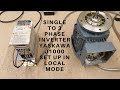 Single Phase To 3 Phase Inverter Yaskawa J1000 Set Up In Local Mode English