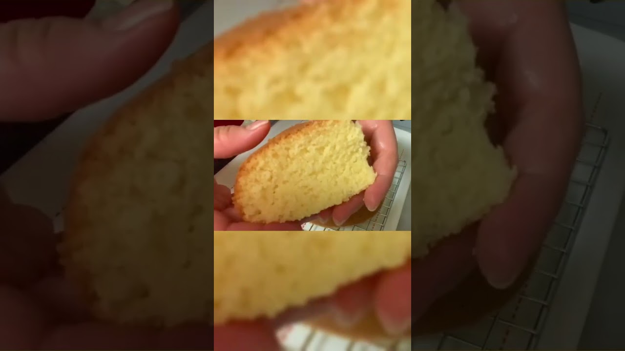 Bánh bông Lan nướng bằng nồi cơm điện #short