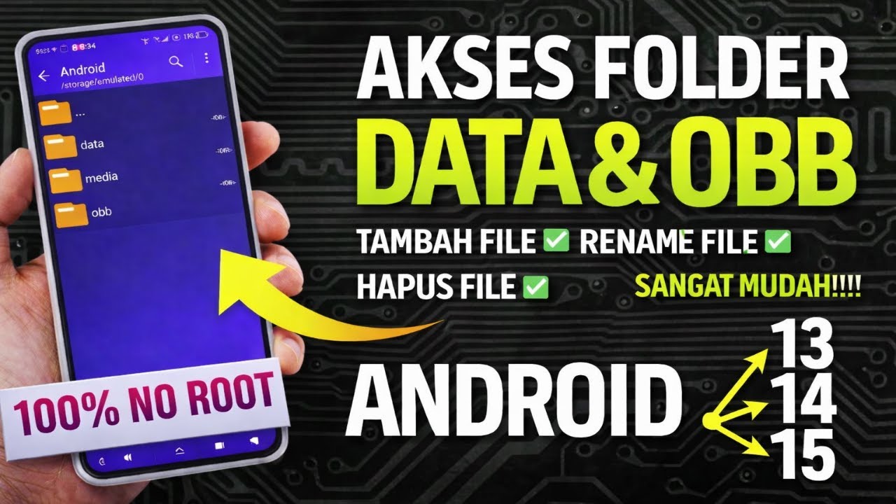 Cara Mengakses Folder Data Di Android 13 Keatas Tanpa ROOT