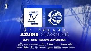 AZURIZ X SAO JOSE -  5ª Rodada Brasileirão Serie D - Radio Azuriz