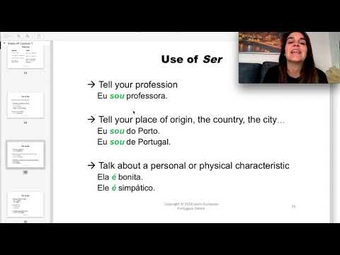 The verb to be in Portuguese - practice