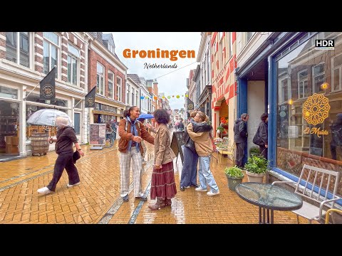 [Netherlands] Rainy Groningen🇳🇱 4K HDR