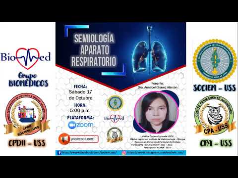 SEMIOLOGÍA DEL APARATO RESPIRATORIO / PONENCIA SOCIEM USS -  BIOMÉDICOS