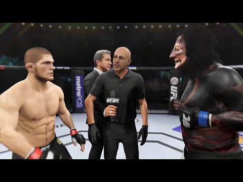 Khabib Nurmagomedov vs. Black Rakshasa - EA Sports UFC 2 - Crazy UFC 👊🤪