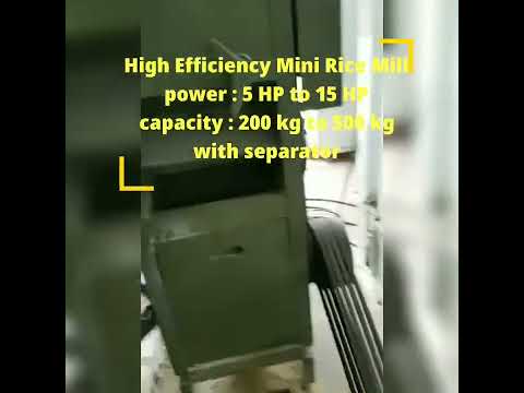 Automatic rice mill rubber sheller, three phase