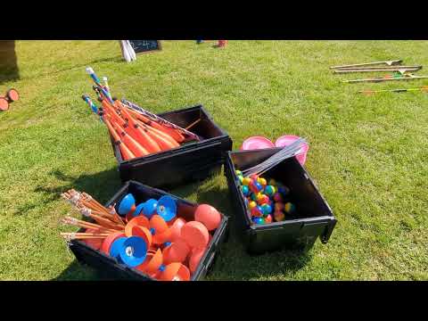 Circus skills workshop area walk through with Mark from Solo Circus.