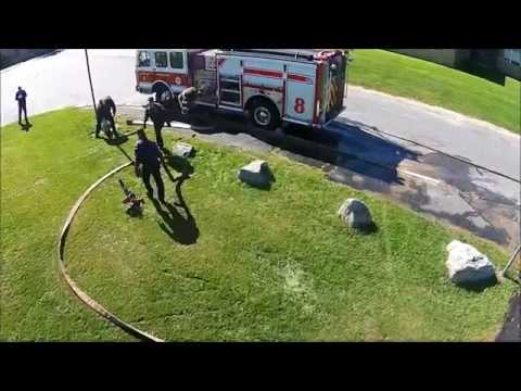 Worcester MA Fire Department: Deck Gun Training with Engine 8, "The Ocho"