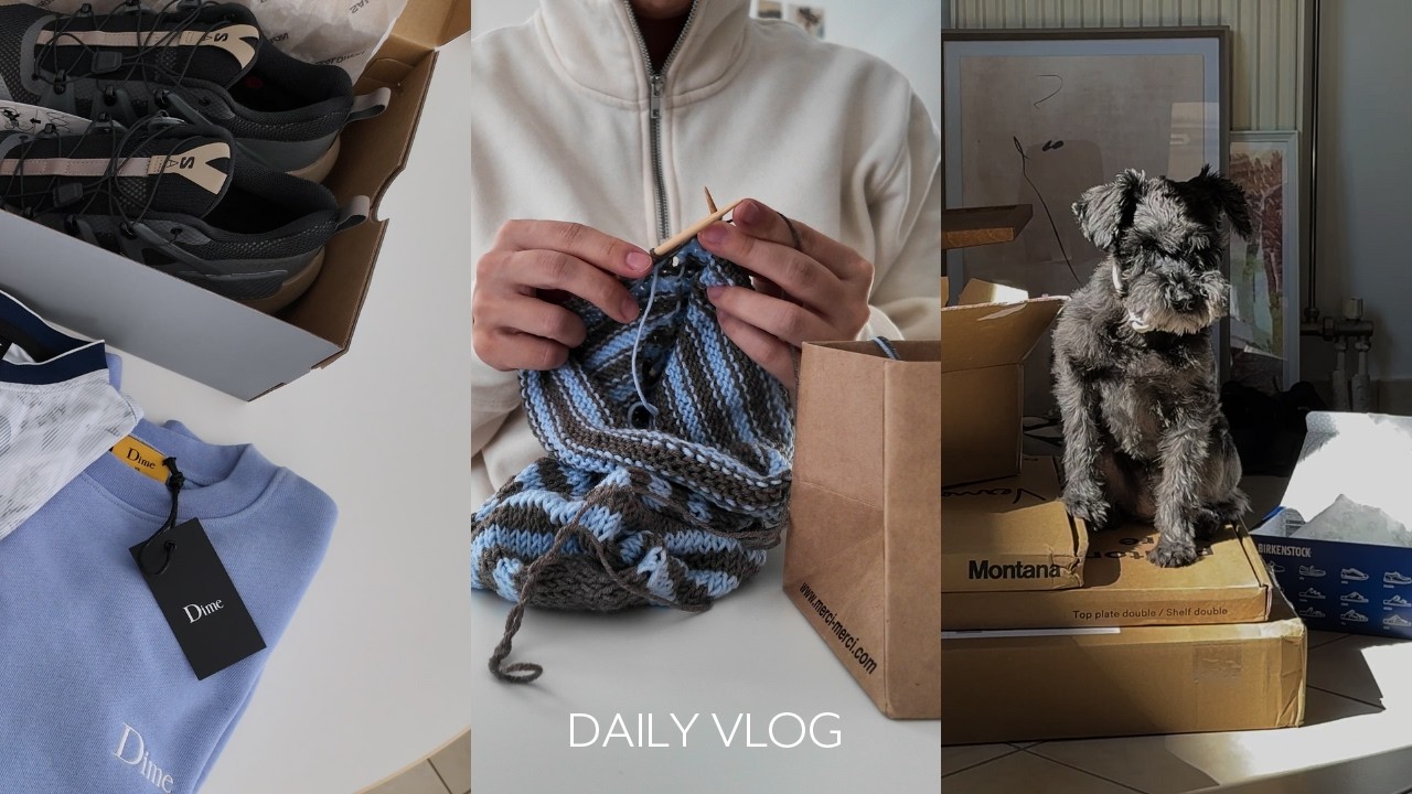 [vlog] セール購入品｜編み物を始めました｜アテネのクリスマス