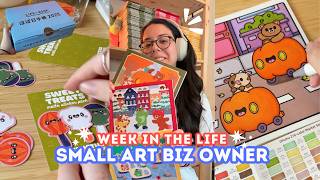 Artist Week in My Life 🎨 Packing Orders, Hobonichi Unboxing & Craft Projects
