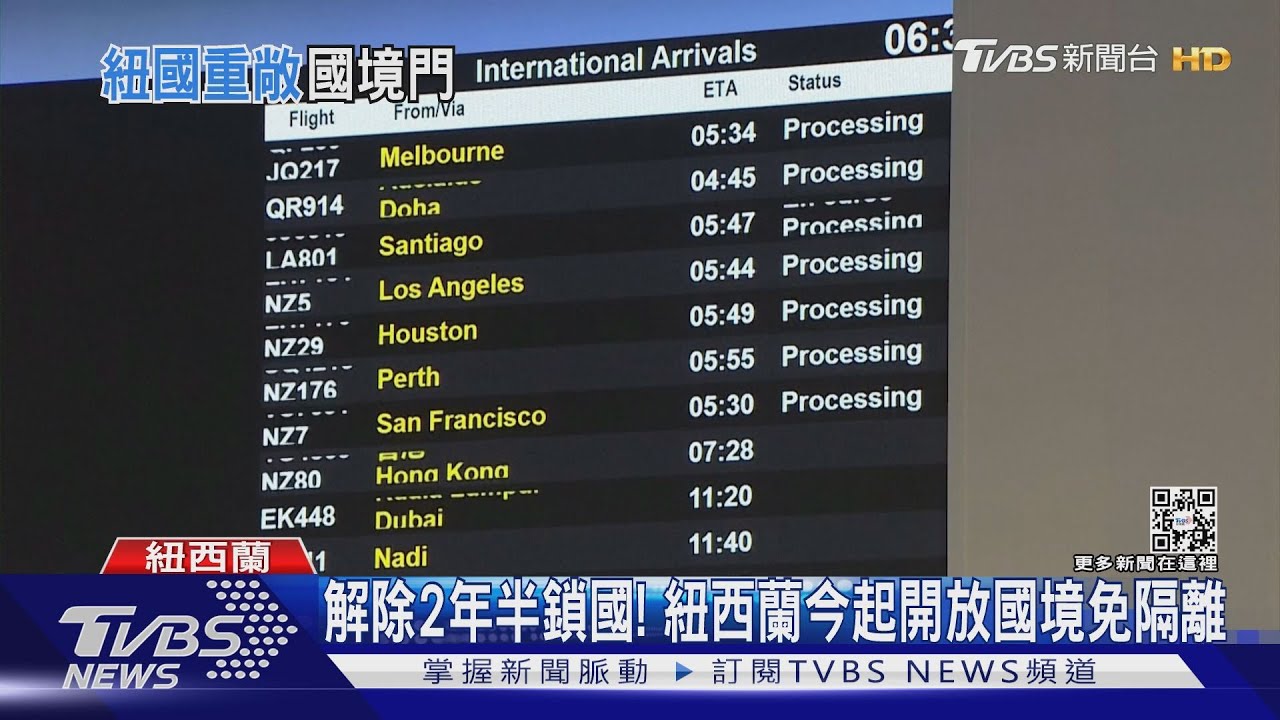 解除2年半鎖國! 紐西蘭今起開放國境免隔離