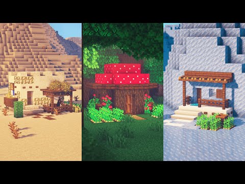 Minecraft | 3 Starter Houses for 3 Different Biomes #2
