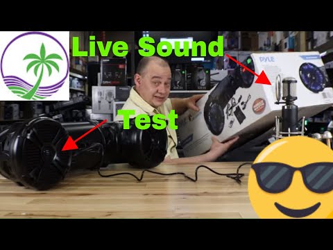 Live Sound Test of the Dual 8" ATV Bluetooth Speaker From Pyle The PLATV85BT