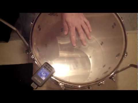 tuning a 16x16 floor tom with a tunebot