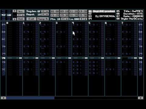 Old hardcore/gabber track made in Fastracker 2