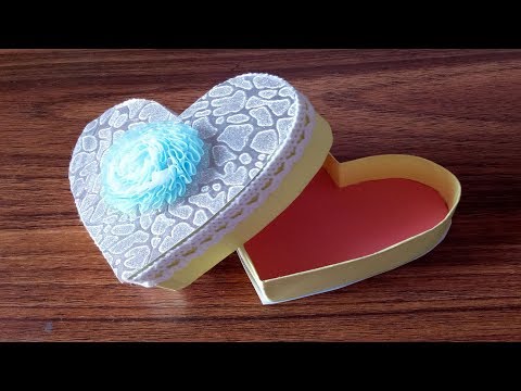 How to make a paper heart box.