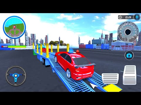 Us Police multi Level Car Transporter Truck 2021- Android Gameplay