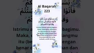 Download lagu Al Qur'an dan terjemah surah Al Baqarah ayat 223 #quotes #ngaji #alquran #islam #muslim mp3
