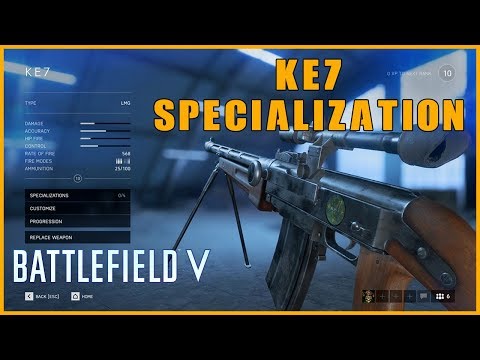 ⭐️ Battlefield V - KE7 - Weapon Specialization Quick Guide