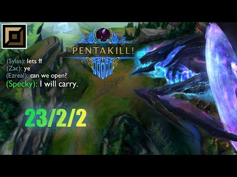 Kha'zix Top lane #4|| My team gave up so I 1v9'd || [Aatrox]